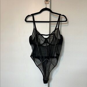 Sheer Black Bodysuit